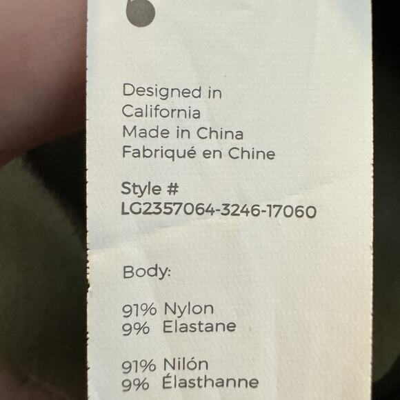 Fabletics Sculptknit Contour High Waisted Leggings Sz XL Green Compression New - Picture 8 of 12